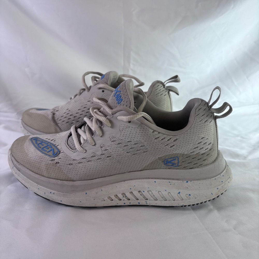 KEEN WK400‎ Walking Shoes Womens 9 Gray Blue Mesh Athletic Sneakers 1027474